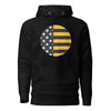 Pittsburgh Football Flag Hoodie - Black