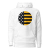 Pittsburgh Football Flag Hoodie - White